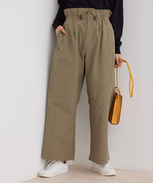 ウエストドロストパンツ