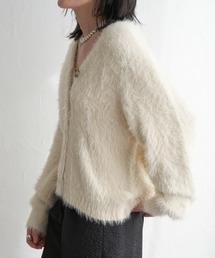 シャギーニットカーディガン