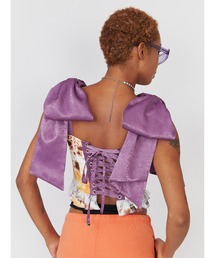 PAMEO POSE❤️SATURDAY NIGHT BLOUSE ORANGE PAMEO POSE（パメオポーズ）の「Saturday Night Corset Orange