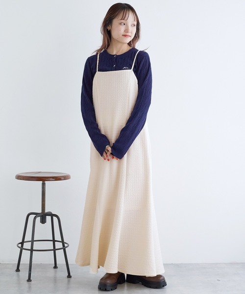 w closet（ダブルクローゼット）の「ポコポコジャガードキャミ