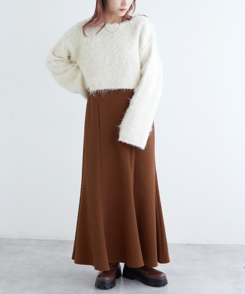 w closet（ダブルクローゼット）の「ポコポコジャガードキャミ