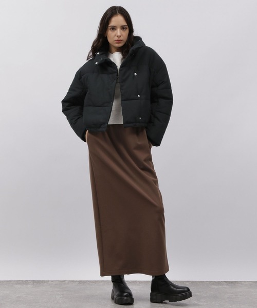 LAKOLE（ラコレ）の「ショートパファージャケット / 987932（ナイロンジャケット・レディース・ライトブルー/ブラック/アイボリー・SMALL/MEDIUM）」の15枚目の写真