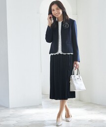 【ウエストゴム】プリーツスカート