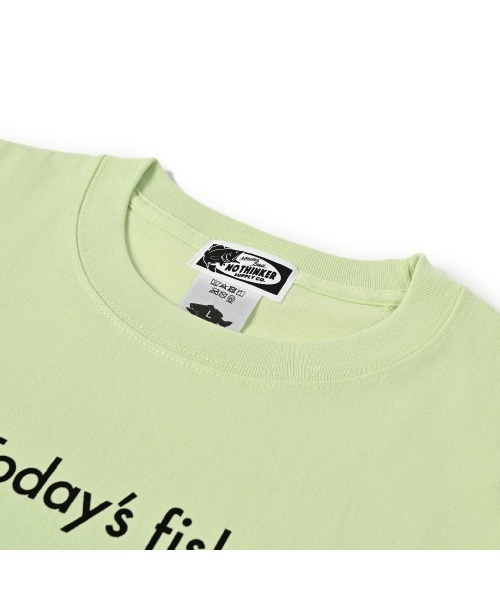 NOTHINKER(ノーシンカー)の「TODAY'S FISH Long T-shirt(Tシャツ/カットソー・メンズ・ライム/サンドベージュ・LARGE/X-LARGE/MEDIUM)」の5枚目の写真