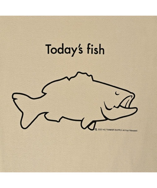 NOTHINKER(ノーシンカー)の「TODAY'S FISH Long T-shirt(Tシャツ/カットソー・メンズ・ライム/サンドベージュ・LARGE/X-LARGE/MEDIUM)」の8枚目の写真