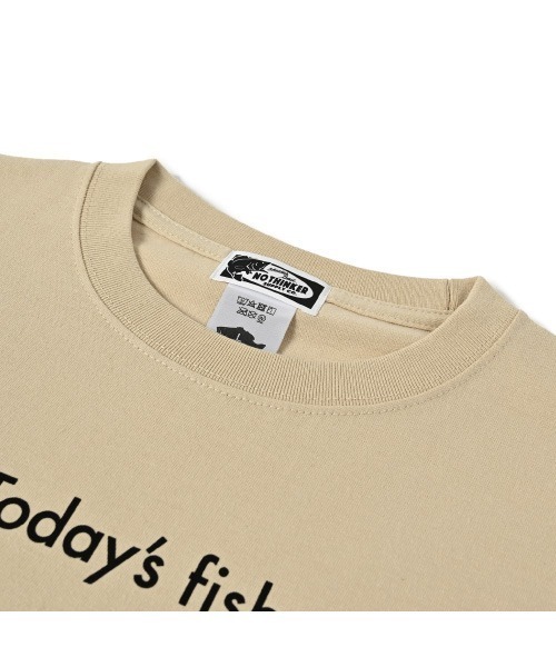 NOTHINKER(ノーシンカー)の「TODAY'S FISH Long T-shirt(Tシャツ/カットソー・メンズ・ライム/サンドベージュ・LARGE/X-LARGE/MEDIUM)」の9枚目の写真