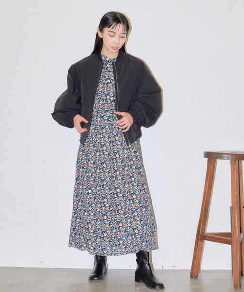 Libra Cue(リブラ キュー)の「MA-1ブルゾン(MA-1・レディース・ブラック/カーキ・FREE)」の21枚目の写真
