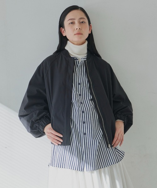 Libra Cue(リブラ キュー)の「MA-1ブルゾン(MA-1・レディース・ブラック/カーキ・FREE)」の5枚目の写真
