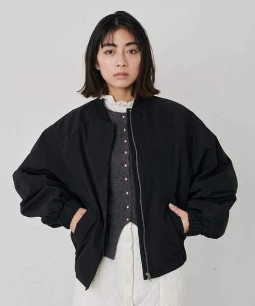 Libra Cue(リブラ キュー)の「MA-1ブルゾン(MA-1・レディース・ブラック/カーキ・FREE)」の17枚目の写真