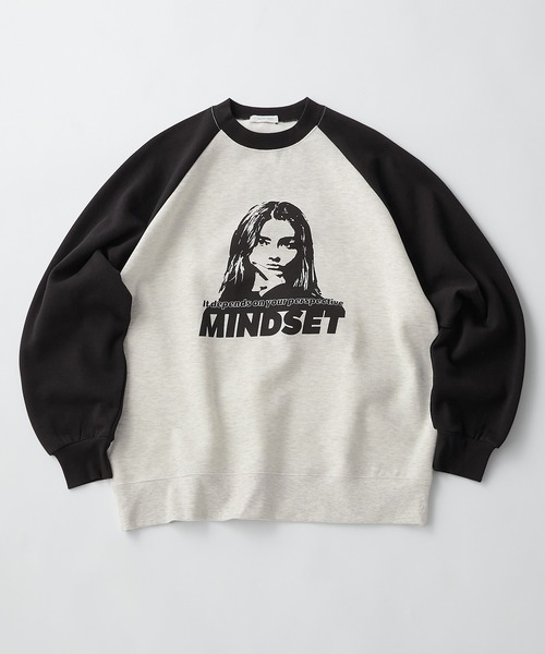 ガールプリントラグラン配色スウェット/MINDSET&MOOD MONO-MART│MONO