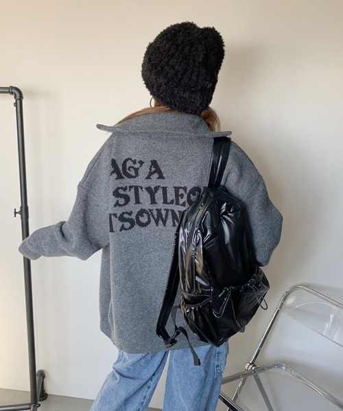 non-hedge（ノンヘッジ）の「ドローコードポケリュックサック（バックパック/リュック・レディース・ブラック/シルバー・FREE）」の8枚目の写真