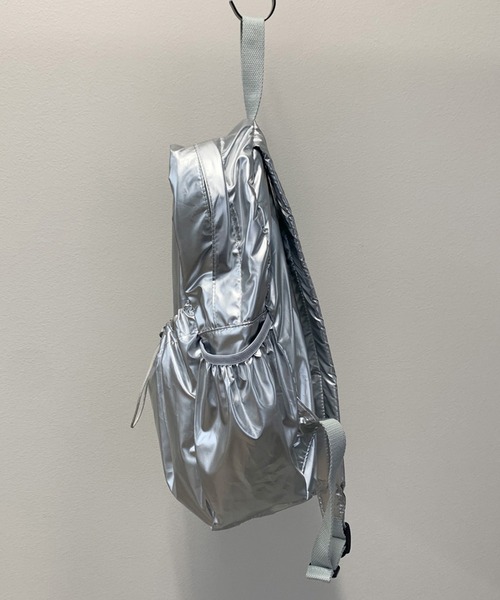 non-hedge（ノンヘッジ）の「ドローコードポケリュックサック（バックパック/リュック・レディース・ブラック/シルバー・FREE）」の13枚目の写真