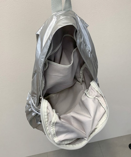 non-hedge（ノンヘッジ）の「ドローコードポケリュックサック（バックパック/リュック・レディース・ブラック/シルバー・FREE）」の16枚目の写真