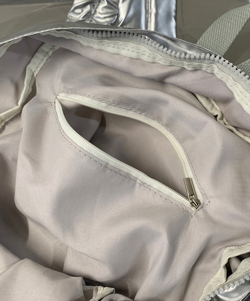 non-hedge（ノンヘッジ）の「ドローコードポケリュックサック（バックパック/リュック・レディース・ブラック/シルバー・FREE）」の17枚目の写真