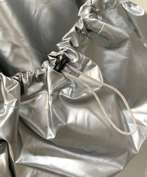 non-hedge（ノンヘッジ）の「ドローコードポケリュックサック（バックパック/リュック・レディース・ブラック/シルバー・FREE）」の19枚目の写真