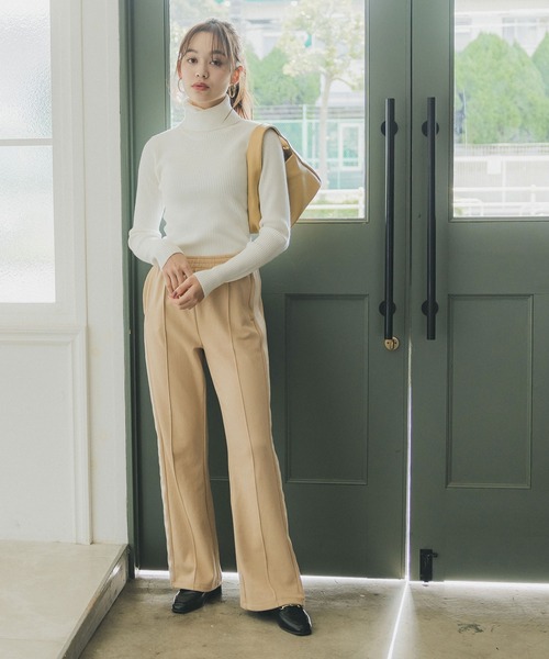 coca(coca)(コカ)の「サイドラインパンツ(その他パンツ・レディース・ブラック/ベージュ・M/L)」の17枚目の写真
