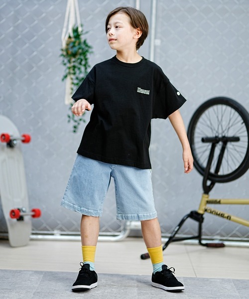 ELEMENT（エレメント）の「ELEMENT/エレメント SEALERS SS YOUTH Tシャツ 親子コーデ スケートボード BE025-243（Tシャツ/カットソー・キッズ・ブラック/グレー×サックスブルー/ホワイト・130cm/140cm/150cm/160cm）」の13枚目の写真