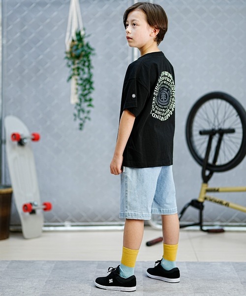 ELEMENT（エレメント）の「ELEMENT/エレメント SEALERS SS YOUTH Tシャツ 親子コーデ スケートボード BE025-243（Tシャツ/カットソー・キッズ・ブラック/グレー×サックスブルー/ホワイト・130cm/140cm/150cm/160cm）」の14枚目の写真