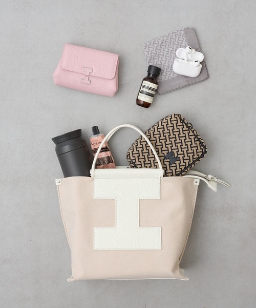 IACUCCI(イアクッチ)の「ソルベット S CANVAS/CERVO(トートバッグ・レディース・グレー/ホワイト/イエロー/ピンク/キャメル/ライトグレー/ブラック/ミント・FREE)」の9枚目の写真