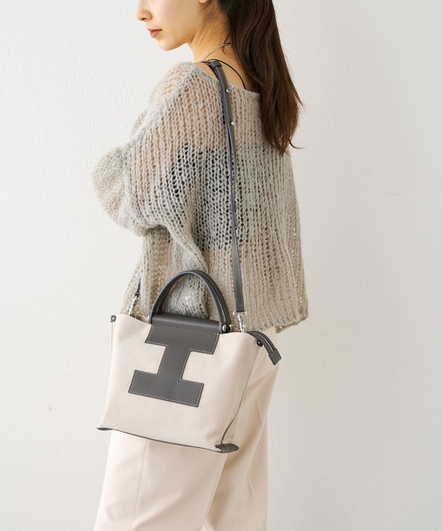 IACUCCI(イアクッチ)の「ソルベット S CANVAS/CERVO(トートバッグ・レディース・グレー/ホワイト/イエロー/ピンク/キャメル/ライトグレー/ブラック/ミント・FREE)」の14枚目の写真