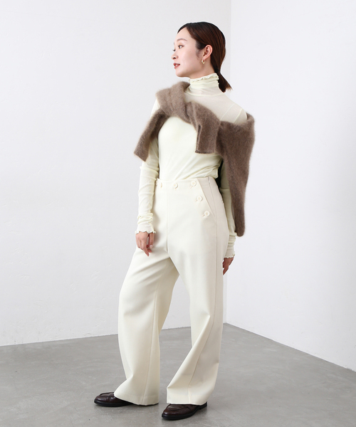 IENA（イエナ）の「《追加3》スーピマテレコタートル（Tシャツ/カットソー・レディース・ライトグレー/イエロー/ブラック/ホワイト・FREE）」の11枚目の写真