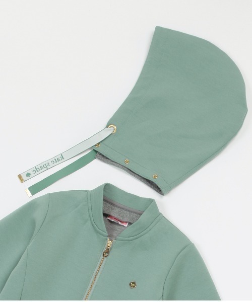 新品タグ付き　kate spade トドラー ダブルニットボウトレーナー 110 セールトドラー ダブルニットジップパーカ（パーカー）｜kate spade