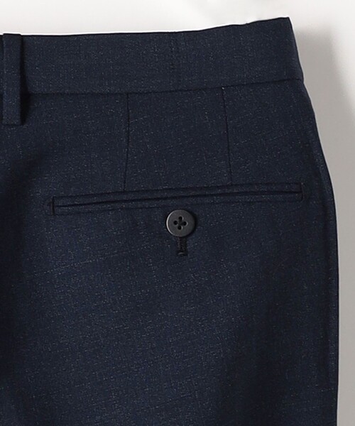 green label relaxing(グリーンレーベルリラクシング)の「W メランジ アジャスター スリム ノープリーツ スラックス -ストレッチ・ウエストアジャスター-(スラックス・メンズ・グレー/ダークグレー/ネイビー・M/L/XL/XS/S)」の12枚目の写真