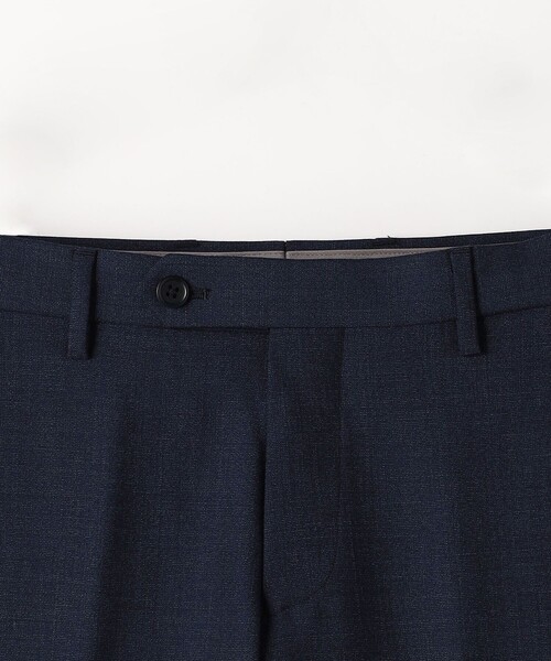 green label relaxing(グリーンレーベルリラクシング)の「W メランジ アジャスター スリム ノープリーツ スラックス -ストレッチ・ウエストアジャスター-(スラックス・メンズ・グレー/ダークグレー/ネイビー・M/L/XL/XS/S)」の6枚目の写真