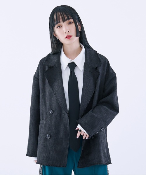 Ellno Loset（エルノロゼット）の「ツイードフリンジテーラード