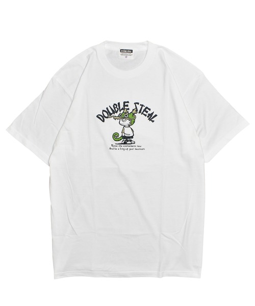 DOUBLE STEAL(ダブルスティール)の「ドラゴンDOUBZ Tシャツ(Tシャツ/カットソー・メンズ・ホワイト/グレイッシュベージュ/ブラック・LARGE/X-LARGE/MEDIUM)」の1枚目の写真