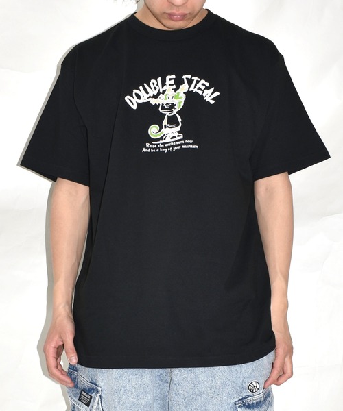 DOUBLE STEAL(ダブルスティール)の「ドラゴンDOUBZ Tシャツ(Tシャツ/カットソー・メンズ・ホワイト/グレイッシュベージュ/ブラック・LARGE/X-LARGE/MEDIUM)」の2枚目の写真
