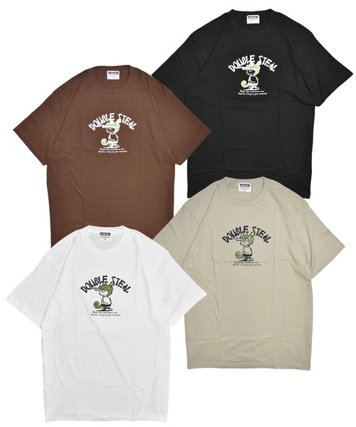 DOUBLE STEAL(ダブルスティール)の「ドラゴンDOUBZ Tシャツ(Tシャツ/カットソー・メンズ・ホワイト/グレイッシュベージュ/ブラック・LARGE/X-LARGE/MEDIUM)」の9枚目の写真