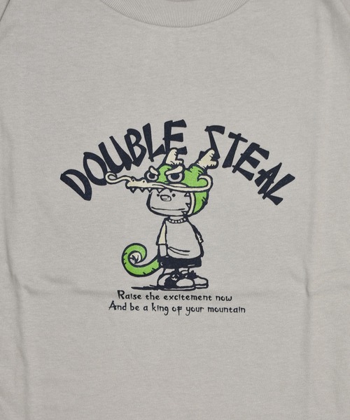 DOUBLE STEAL(ダブルスティール)の「ドラゴンDOUBZ Tシャツ(Tシャツ/カットソー・メンズ・ホワイト/グレイッシュベージュ/ブラック・LARGE/X-LARGE/MEDIUM)」の11枚目の写真