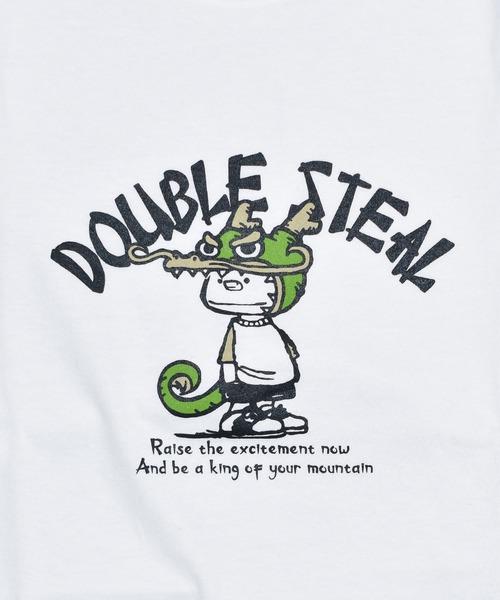 DOUBLE STEAL(ダブルスティール)の「ドラゴンDOUBZ Tシャツ(Tシャツ/カットソー・メンズ・ホワイト/グレイッシュベージュ/ブラック・LARGE/X-LARGE/MEDIUM)」の10枚目の写真