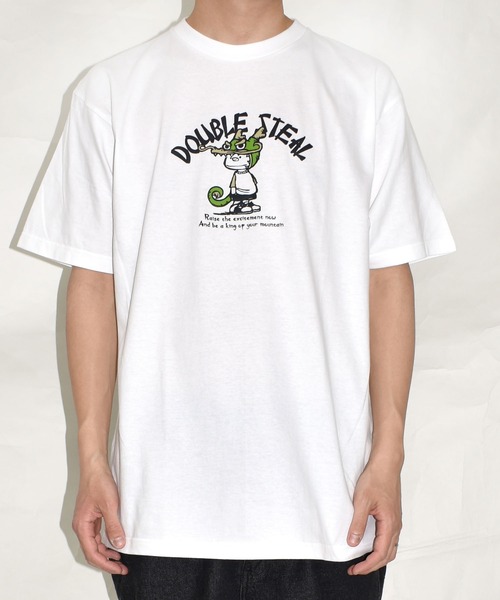DOUBLE STEAL(ダブルスティール)の「ドラゴンDOUBZ Tシャツ(Tシャツ/カットソー・メンズ・ホワイト/グレイッシュベージュ/ブラック・LARGE/X-LARGE/MEDIUM)」の6枚目の写真