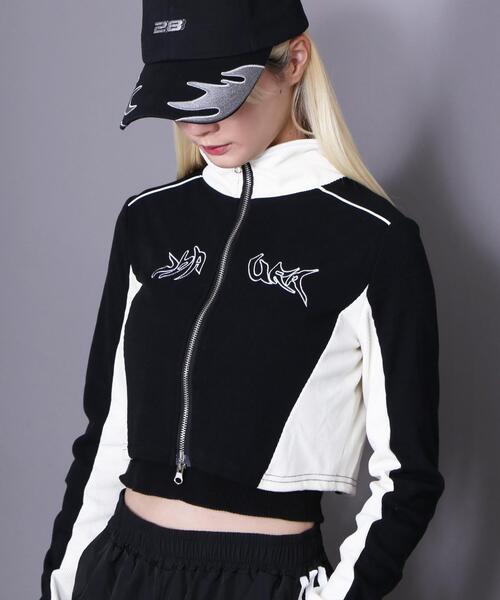 Figments（フィグメンツ）の「バイカーデザイントップス（Tシャツ/カットソー・レディース・ブラック・FREE）」の18枚目の写真