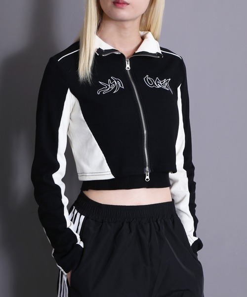 Figments（フィグメンツ）の「バイカーデザイントップス（Tシャツ/カットソー・レディース・ブラック・FREE）」の11枚目の写真