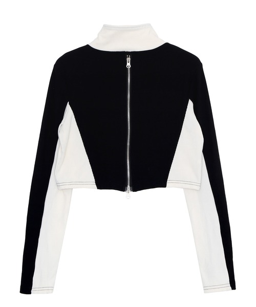 Figments（フィグメンツ）の「バイカーデザイントップス（Tシャツ/カットソー・レディース・ブラック・FREE）」の6枚目の写真