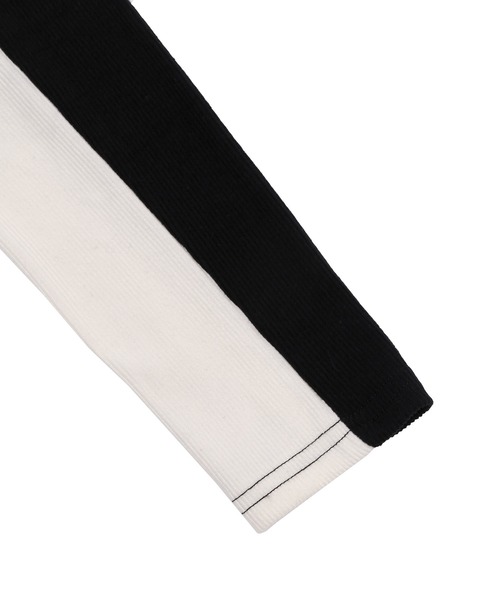 Figments（フィグメンツ）の「バイカーデザイントップス（Tシャツ/カットソー・レディース・ブラック・FREE）」の12枚目の写真