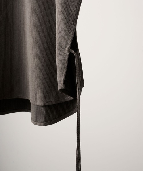 CLEL（クレイル）の「【CLEL】Herringbone TR Short Sleeve Side Lace Skipper Shirt /ヘリンボーンTR半袖サイドレーススキッパーシャツ（シャツ/ブラウス・メンズ・チャコールグレー/グレー/ブルー系/ブラウン/ブラック・L/M/S/XS）」の18枚目の写真