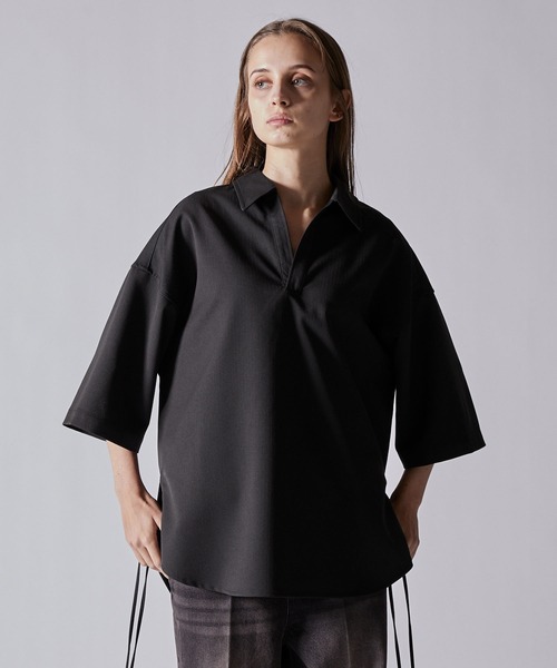 CLEL（クレイル）の「【CLEL】Herringbone TR Short Sleeve Side Lace