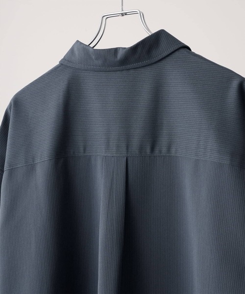 【CLEL】Back Brushed TR セットアップ CLEL】Herringbone TR Short Sleeve Side Lace Skipper Shirt