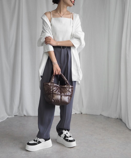 minia（ミニア）の「トラックソールローカットスニーカー（スニーカー・レディース・ホワイト×ブラック/ブラック/ホワイト・M/S/LL/L）」の18枚目の写真