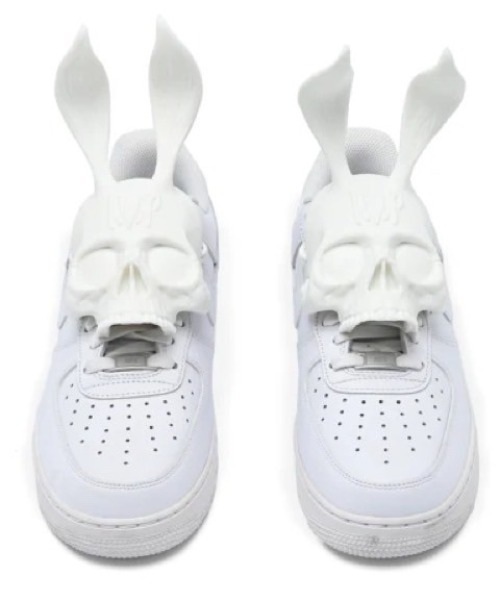 BBIMP(ビービーアイエムピー)の「ストリートファッション BBIMP ビービーアイエムピー BUNNY SKULL LACE バニースカルレース スニーカー アクセサリー(シューズ小物/雑貨・レディース・ホワイト/ブラック・ONE SIZE)」の9枚目の写真