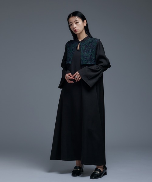 Ellno de Mavie（エルノデメヴィ）の「レースフラシワンピース（ワンピース・レディース・ブラック/グリーン系その他・FREE）」の11枚目の写真