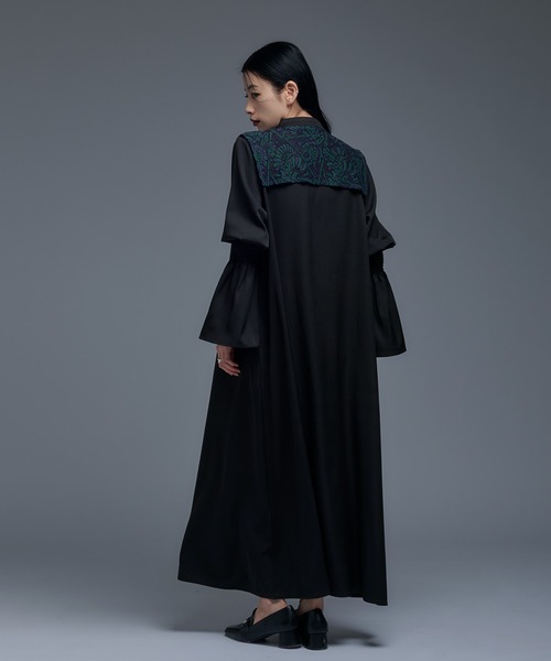 Ellno de Mavie（エルノデメヴィ）の「レースフラシワンピース（ワンピース・レディース・ブラック/グリーン系その他・FREE）」の9枚目の写真