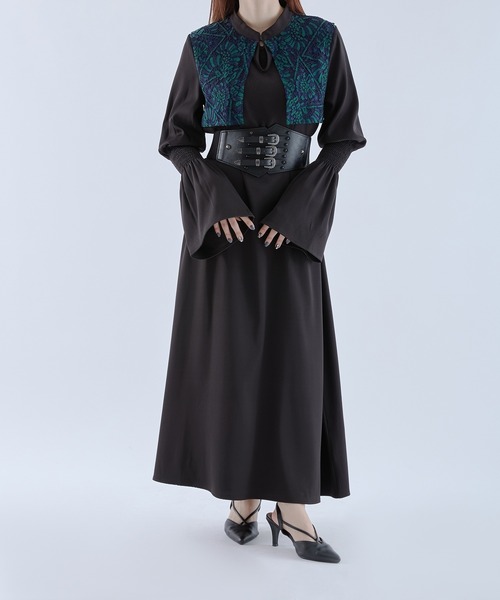 Ellno de Mavie（エルノデメヴィ）の「レースフラシワンピース（ワンピース・レディース・ブラック/グリーン系その他・FREE）」の20枚目の写真