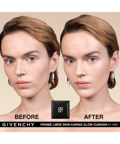 GIVENCHY BEAUTY(ジバンシイ ビューティー)の「プリズム・リーブル・スキンケアリング・グロウ・クッション(レフィル)(ファンデーション・レディース・1-N95/2-N150/1-W105/1-C105/2-W110/2-N120・FREE)」の17枚目の写真