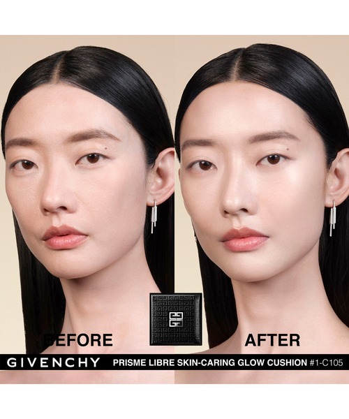 GIVENCHY BEAUTY(ジバンシイ ビューティー)の「プリズム・リーブル・スキンケアリング・グロウ・クッション(レフィル)(ファンデーション・レディース・1-N95/2-N150/1-W105/1-C105/2-W110/2-N120・FREE)」の19枚目の写真