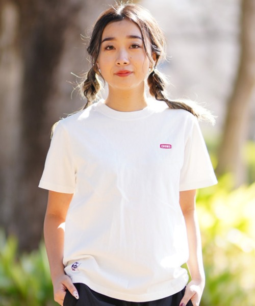 CHUMS(チャムス)の「CHUMS/チャムス Tシャツ LOGO CH11-2279(Tシャツ/カットソー・レディース・ホワイト/グレイッシュベージュ/ブラック/ブルー/マルチ・M/L)」の6枚目の写真